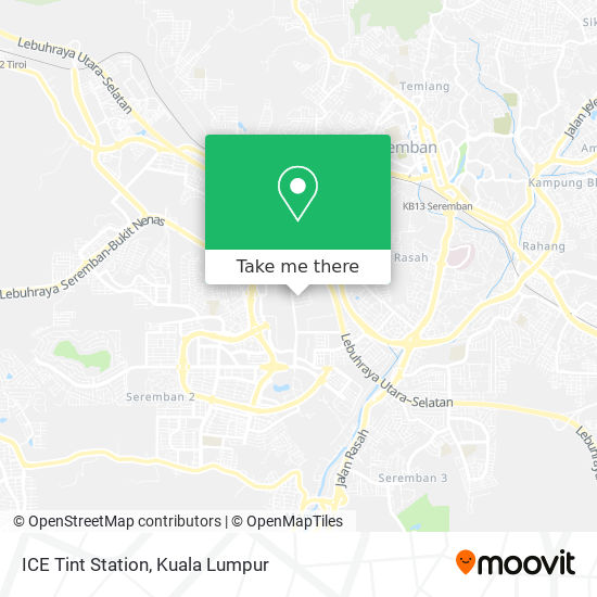 ICE Tint Station map