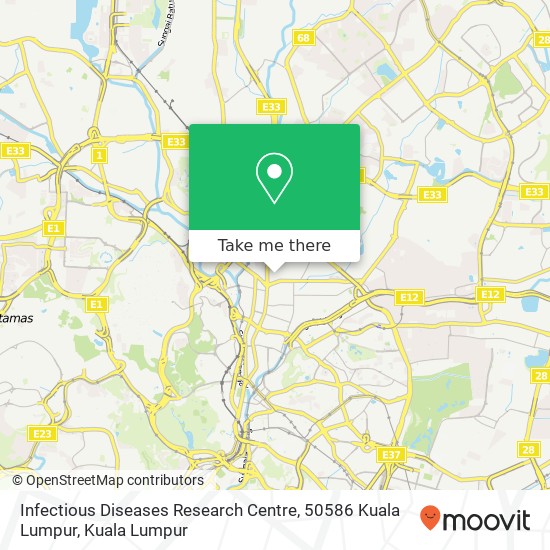 Infectious Diseases Research Centre, 50586 Kuala Lumpur map