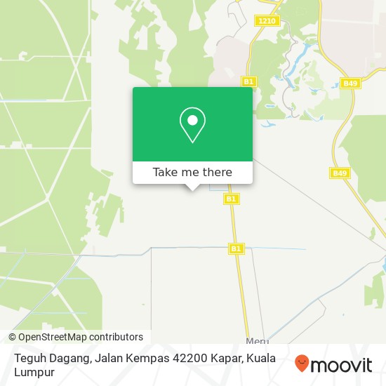 Peta Teguh Dagang, Jalan Kempas 42200 Kapar