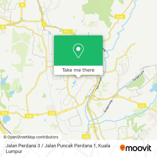 Jalan Perdana 3 / Jalan Puncak Perdana 1 map