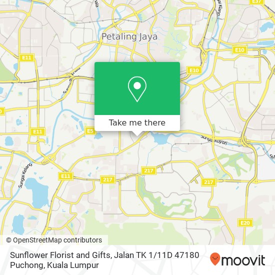 Sunflower Florist and Gifts, Jalan TK 1 / 11D 47180 Puchong map