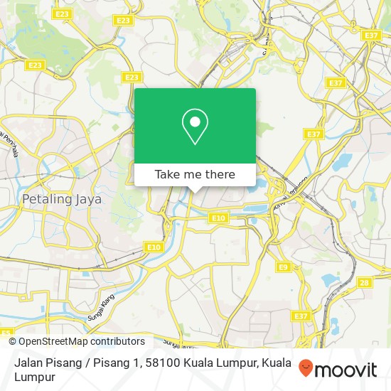 Peta Jalan Pisang / Pisang 1, 58100 Kuala Lumpur