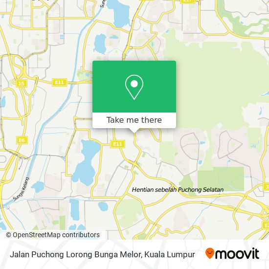 Peta Jalan Puchong Lorong Bunga Melor