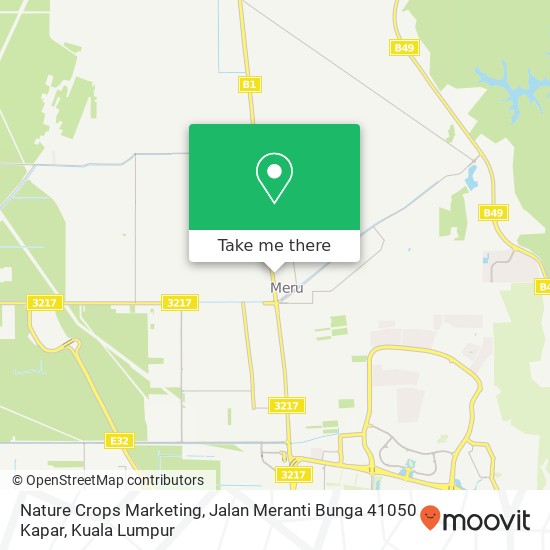 Nature Crops Marketing, Jalan Meranti Bunga 41050 Kapar map