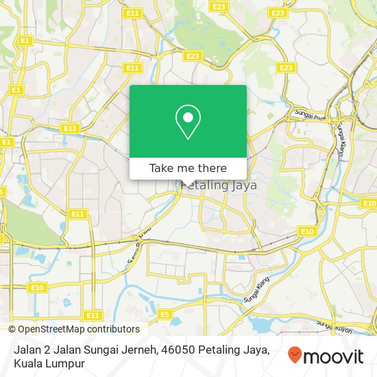 Peta Jalan 2 Jalan Sungai Jerneh, 46050 Petaling Jaya