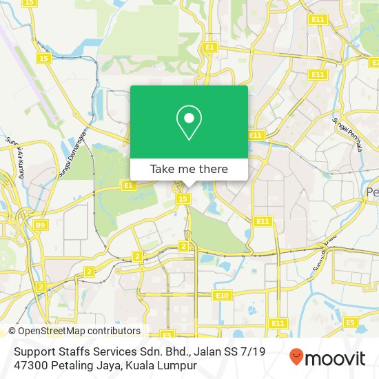 Support Staffs Services Sdn. Bhd., Jalan SS 7 / 19 47300 Petaling Jaya map