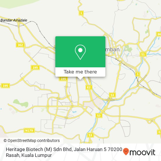 Heritage Biotech (M) Sdn Bhd, Jalan Haruan 5 70200 Rasah map