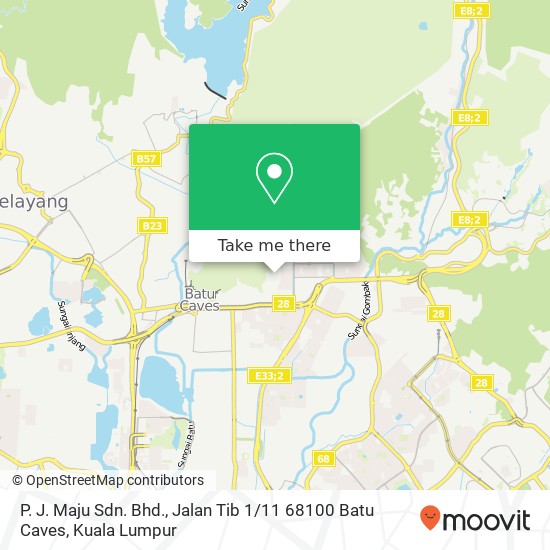 P. J. Maju Sdn. Bhd., Jalan Tib 1 / 11 68100 Batu Caves map