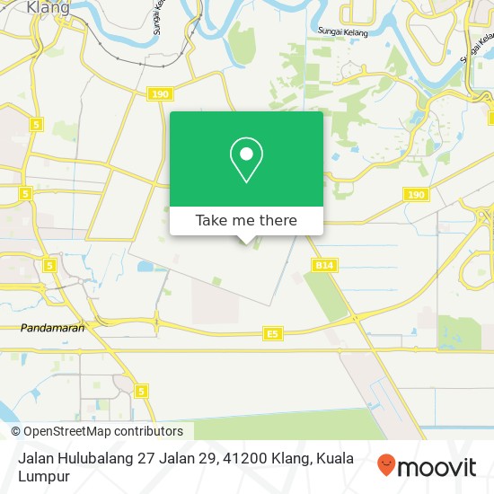 Peta Jalan Hulubalang 27 Jalan 29, 41200 Klang