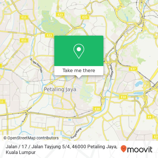 Peta Jalan / 17 / Jalan Tayjung 5 / 4, 46000 Petaling Jaya