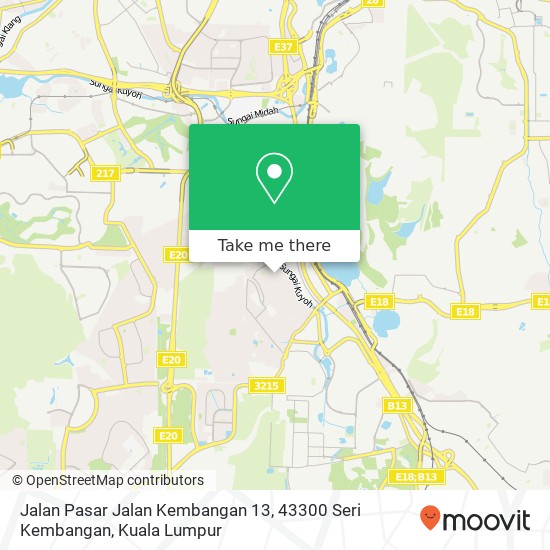 Jalan Pasar Jalan Kembangan 13, 43300 Seri Kembangan map