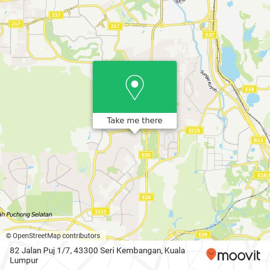 82 Jalan Puj 1 / 7, 43300 Seri Kembangan map