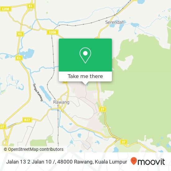 Jalan 13 2 Jalan 10 /, 48000 Rawang map