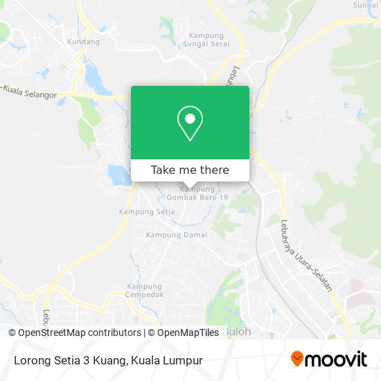 Lorong Setia 3 Kuang map