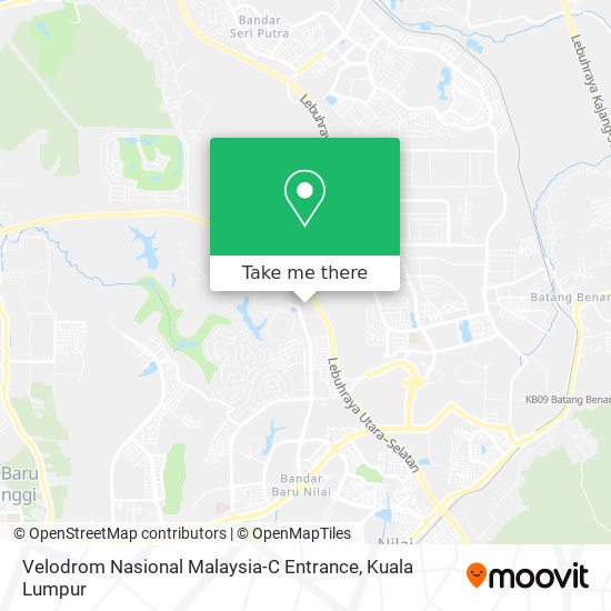 Velodrom Nasional Malaysia-C Entrance map