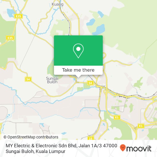 MY Electric & Electronic Sdn Bhd, Jalan 1A / 3 47000 Sungai Buloh map