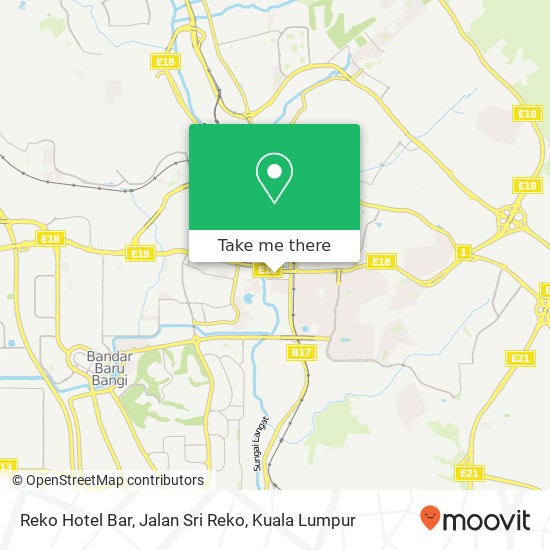 Reko Hotel Bar, Jalan Sri Reko map