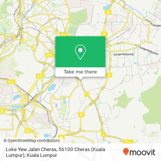 Loke Yew Jalan Cheras, 56100 Cheras (Kuala Lumpur) map