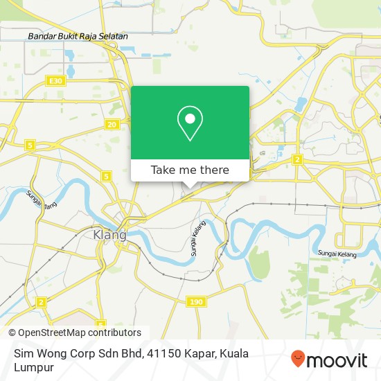 Sim Wong Corp Sdn Bhd, 41150 Kapar map