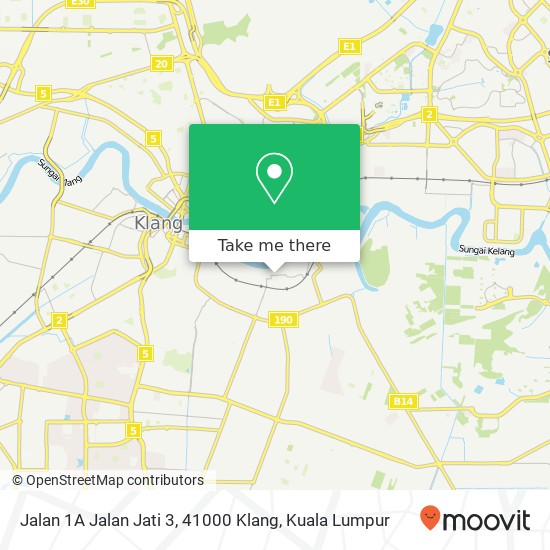 Jalan 1A Jalan Jati 3, 41000 Klang map