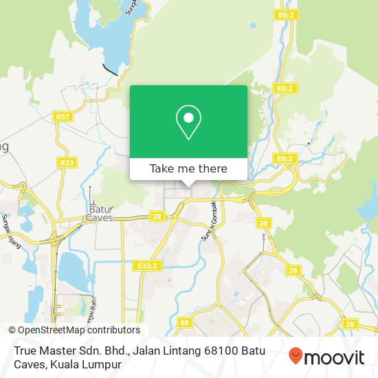 True Master Sdn. Bhd., Jalan Lintang 68100 Batu Caves map