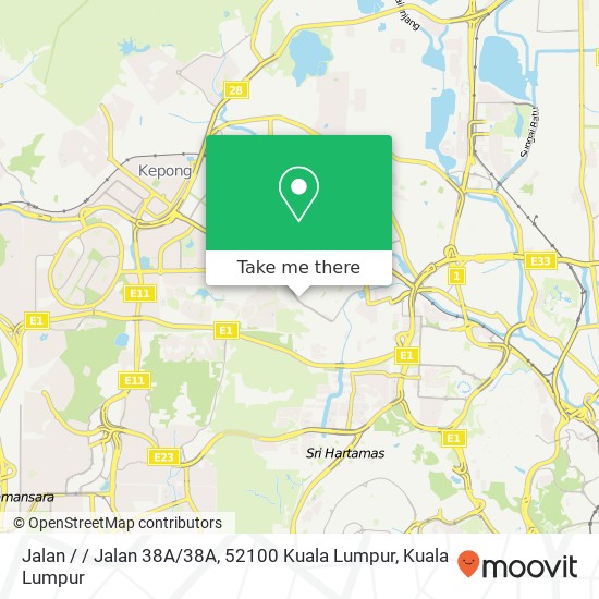 Jalan / / Jalan 38A / 38A, 52100 Kuala Lumpur map