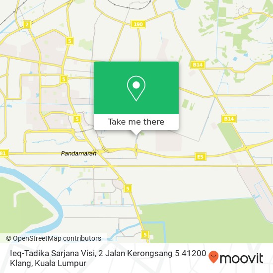 Ieq-Tadika Sarjana Visi, 2 Jalan Kerongsang 5 41200 Klang map
