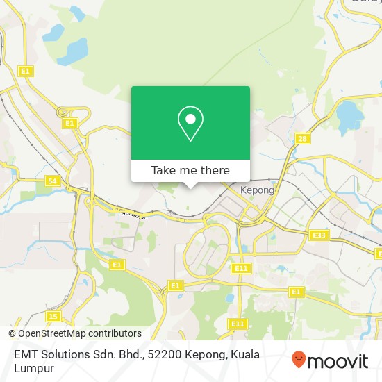 EMT Solutions Sdn. Bhd., 52200 Kepong map
