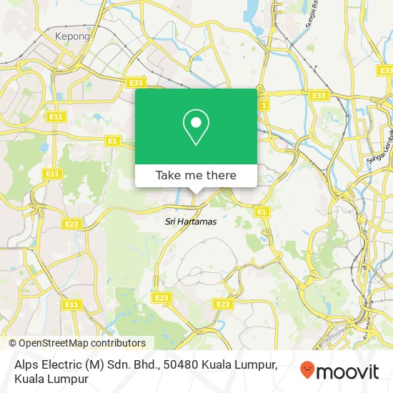 Alps Electric (M) Sdn. Bhd., 50480 Kuala Lumpur map