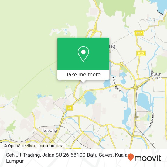 Seh Jit Trading, Jalan SU 26 68100 Batu Caves map