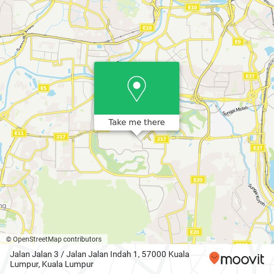 Peta Jalan Jalan 3 / Jalan Jalan Indah 1, 57000 Kuala Lumpur