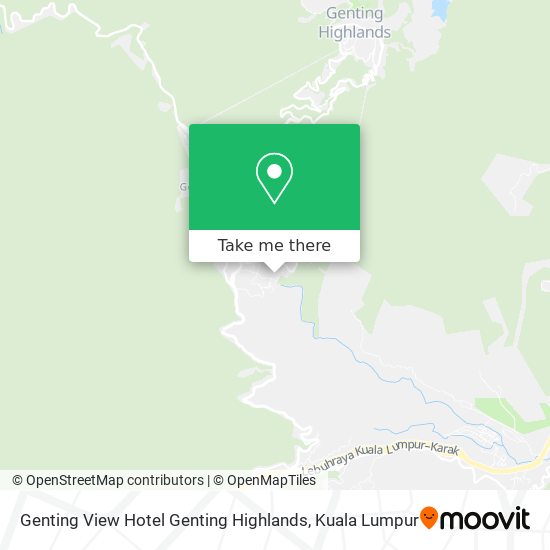 Genting View Hotel Genting Highlands map