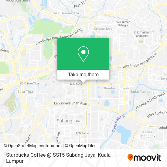 Starbucks Coffee @ SS15 Subang Jaya map