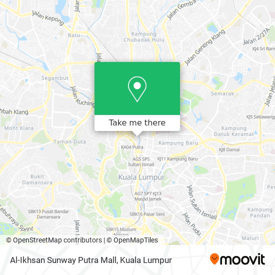 Peta Al-Ikhsan Sunway Putra Mall