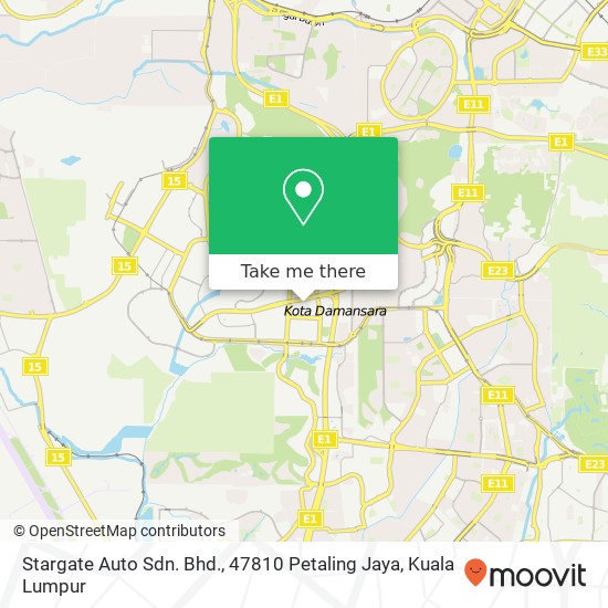 Stargate Auto Sdn. Bhd., 47810 Petaling Jaya map