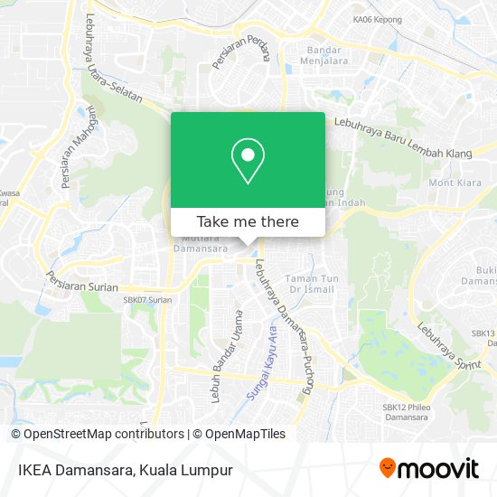 Peta IKEA Damansara
