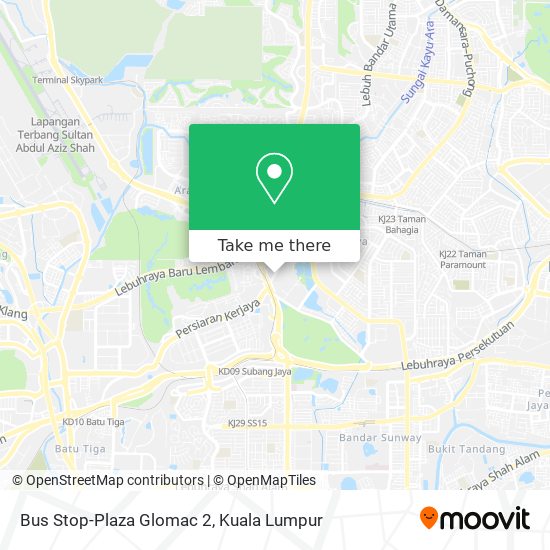 Bus Stop-Plaza Glomac 2 map