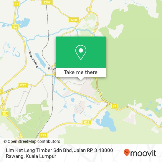 Lim Ket Leng Timber Sdn Bhd, Jalan RP 3 48000 Rawang map