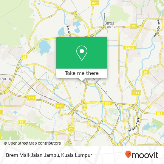 Peta Brem Mall-Jalan Jambu