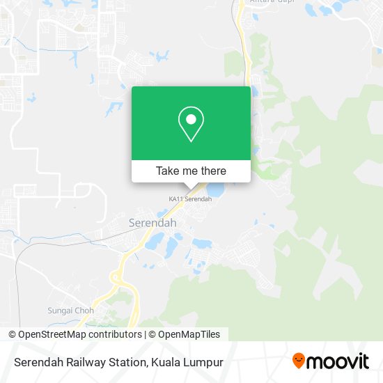 Serendah Railway Station map