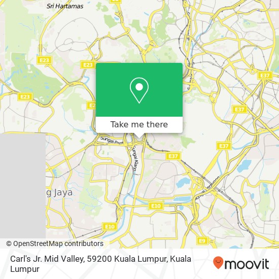 Carl's Jr. Mid Valley, 59200 Kuala Lumpur map