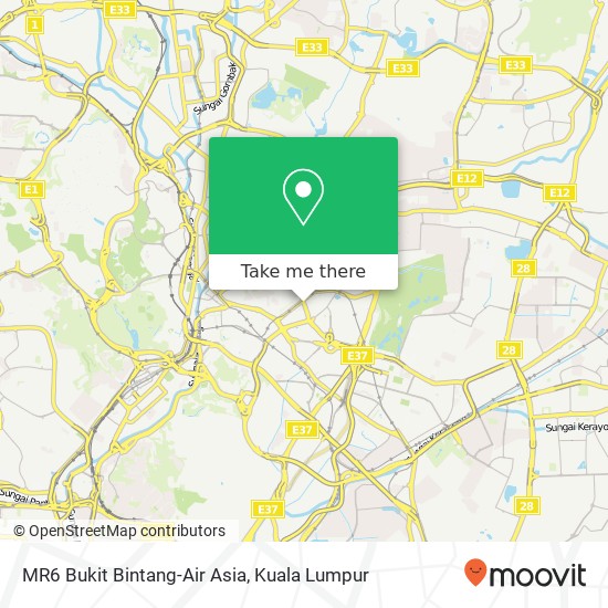 MR6 Bukit Bintang-Air Asia map