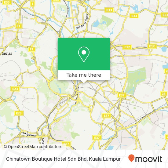 Chinatown Boutique Hotel Sdn Bhd map