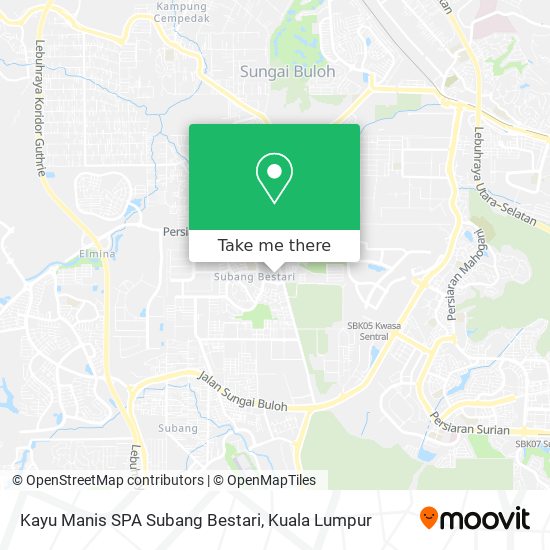 Kayu Manis SPA Subang Bestari map