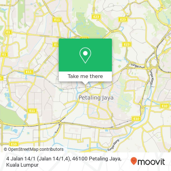 4 Jalan 14 / 1 (Jalan 14 / 1,4), 46100 Petaling Jaya map