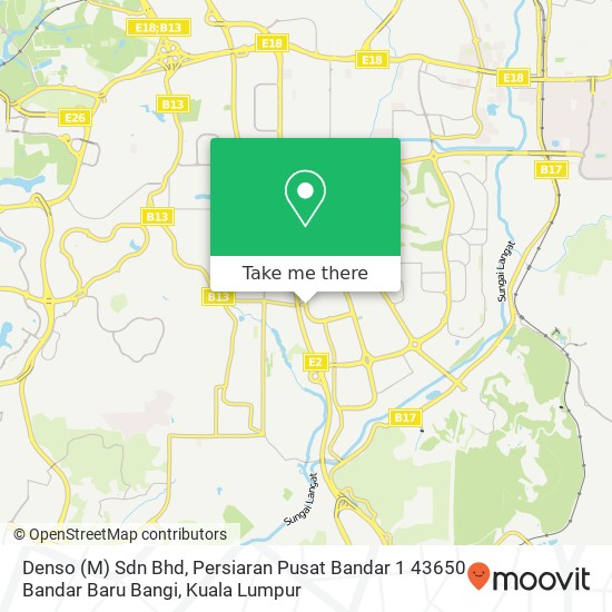 Peta Denso (M) Sdn Bhd, Persiaran Pusat Bandar 1 43650 Bandar Baru Bangi