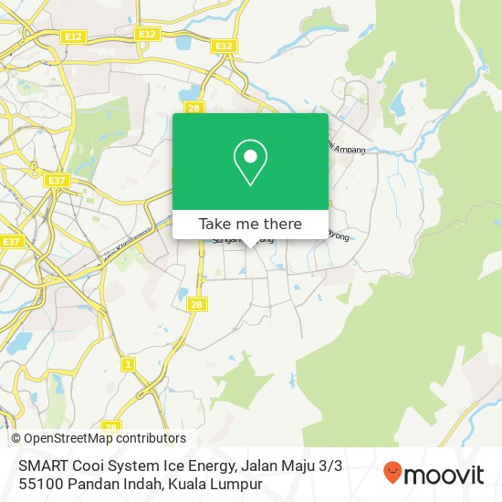 Peta SMART Cooi System Ice Energy, Jalan Maju 3 / 3 55100 Pandan Indah