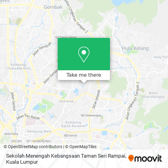 Sekolah Menengah Kebangsaan Taman Seri Rampai map