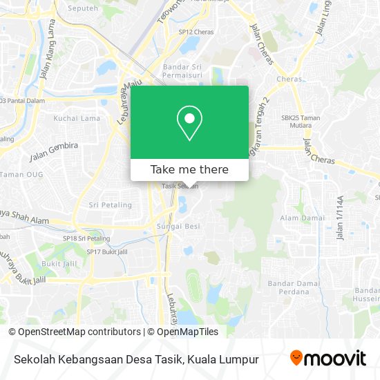 Sekolah Kebangsaan Desa Tasik map