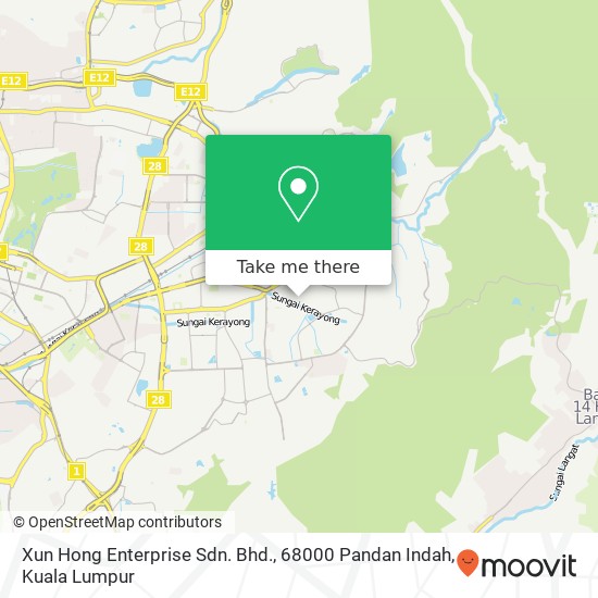 Xun Hong Enterprise Sdn. Bhd., 68000 Pandan Indah map